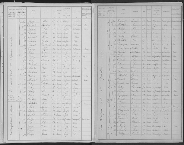 Saint-Etienne-au-Temple. Dénombrement de la population 1901