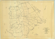 Saint-Vrain (51521). Tableau d'assemblage échelle 1/5000, plan remembré pour 1959, plan régulier (papier)