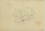 Ville-sur-Tourbe (51640). Tableau d'assemblage échelle 1/10000, plan mis à jour pour 1934, plan non régulier (papier)