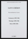 Saint-Chéron. Naissances, mariages, décès 1895-1906 (reconstitutions)