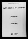 Saint-Thomas. Naissances 1793-1870
