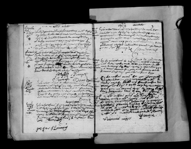 Courdemanges. Baptêmes, mariages, sépultures 1669-1750