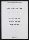 Heiltz-le-Hutier. Naissances, mariages, décès 1900-1906 (reconstitutions)