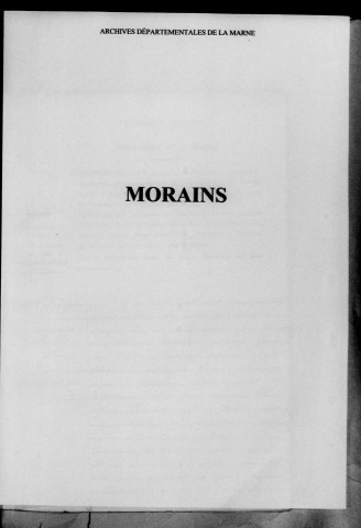 Morains. Naissances 1882