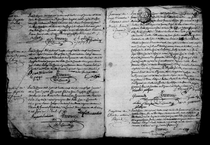 Connantre. Baptêmes, mariages, sépultures 1790