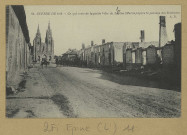 ÉPINE (L'). 98-Guerre de 1914. Ce qui reste de la petite ville de Lepine (Marne) après le passage des Barbares.
A.R.[vers 1914]