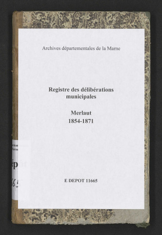 Délibérations municipales.