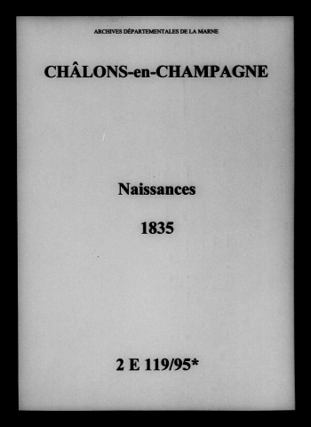 Châlons-sur-Marne. Naissances 1835