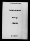 Saint-Memmie. Mariages 1824-1861