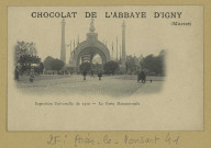 ARCIS-LE-PONSART. Exposition universelle de 1900. La porte monumentale.Collection Chocolats de l'Abbaye d'Igny