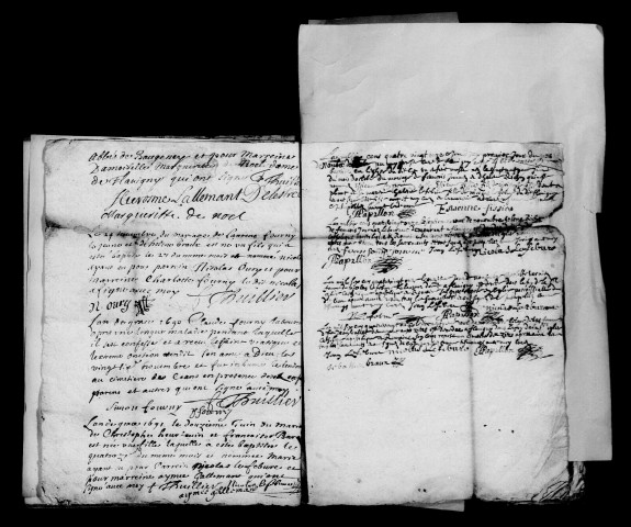 Flavigny. Baptêmes, mariages, sépultures 1691-1737