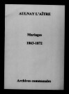 Aulnay-l'Aître. Mariages 1863-1872