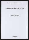 Fontaine-Denis-Nuisy. Décès 1893-1912