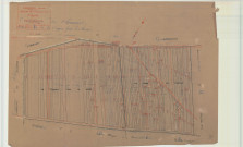 Cheniers (51146). Section B1 échelle 1/2500, plan mis à jour pour 1933, plan non régulier (calque)