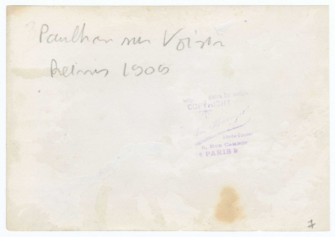 Paulhan sur Voisin vire au pylône / M. Branger