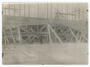 REIMS. Chantier de reconstruction du Grand Théâtre de Reims