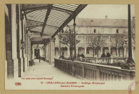 CHÂLONS-EN-CHAMPAGNE. 47- Collège Municipal. Galerie principale.
MatouguesPhot-éd. ""Or"" Ch. Brunel.Sans date