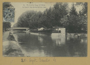 SEPT-SAULX. -94-Environs du Camp de Châlons : le canal à Sept-Saulx et la Pont l'Issu / A. B. et Cie, photographe à Nancy.