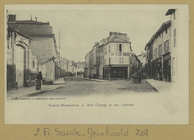 SAINTE-MENEHOULD. Rue Chanzy er rue Lamotte.
