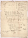 Copie du plan figuratif des bois dépendants de la communauté dygny Lejard, 1738.