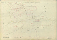Minaucourt-le-Mesnil-lès-Hurlus (51368). Section ZA échelle 1/2000, plan remembré pour 1966 (contient section E et extension sur Massiges section A), plan régulier (papier armé)