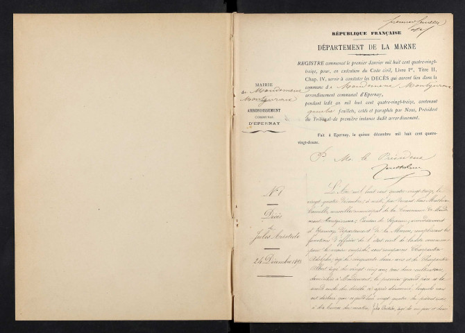 Mondement-Montgivroux. Décès 1893-1929