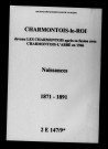 Charmontois-le-Roi. Naissances 1871-1891