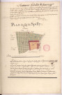 Arpentage et plan du fief de Spilly (Espilly) dépendant de la châtellenie de Chaumuzy (1759)