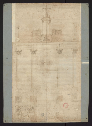 Projet de grand autel de la cathédrale de Reims, 1672.