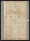 Projet de grand autel de la cathédrale de Reims, 1672.