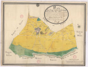 Plan du village, terroir et dixmage de Chaslons sur Vesle (Châlons-sur-Vesle) (1762), Pierre Villain