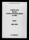 Conflans. Décès 1863-1892