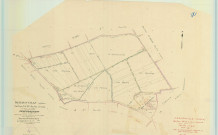 Hermonville (51291). Section W échelle 1/2500, plan remembré pour 1953, plan régulier (papier).