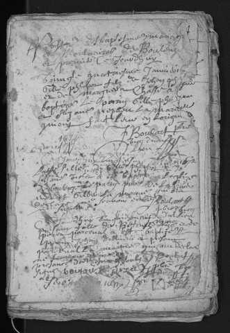 Bouleuse. Baptêmes, mariages, sépultures 1672-1692