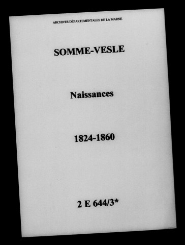 Somme-Vesle. Naissances 1824-1860