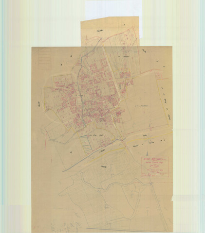Saron-sur-Aube (51524). Section C2 échelle 1/1250, plan mis à jour pour 01/01/1949, non régulier (papier)