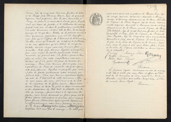 Lucy. Mariages 1893-1929