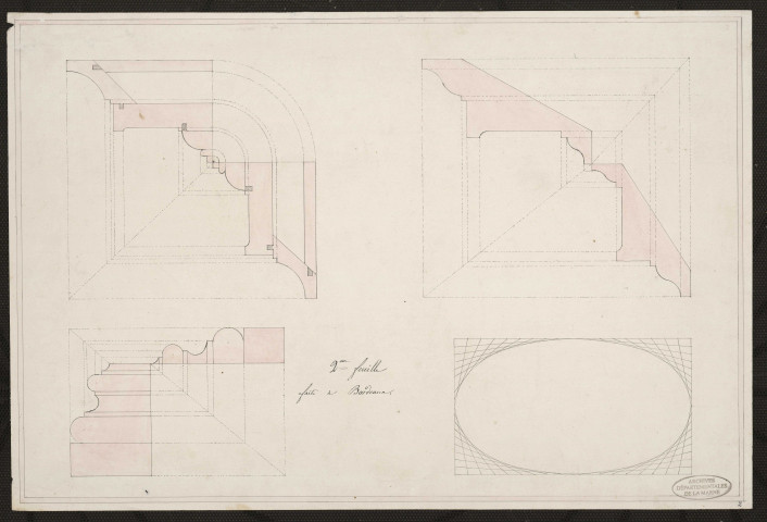 Dessins d'architecture. Bordeaux
