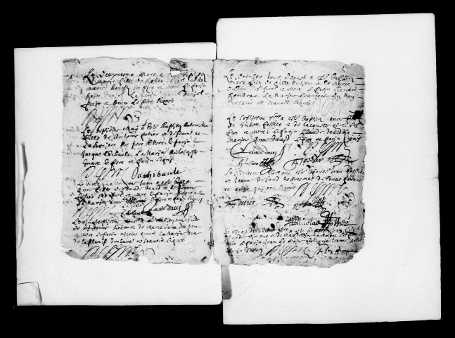 Aougny. Baptêmes, mariages, sépultures 1673-1753