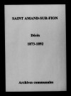 Saint-Amand. Décès 1873-1892