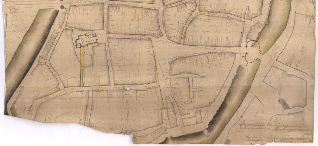 RN 3. Epernay. Plan général de la ville d'Epernay, an VI.