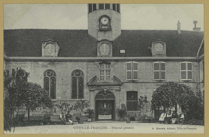VITRY-LE-FRANÇOIS. Hôpital général.
Édition A. SimonisVitry-le-François.Sans date
