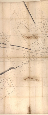 RN 44. Plan du faubourg St Jacques à Châlons.