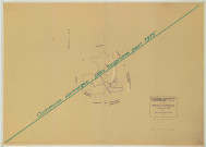 Giffaumont-Champaubert (51269). Chantecoq (51123). Tableau d'assemblage échelle 1/10000, plan mis à jour pour 1933 (ancienne commune de Chantecoq (51123), plan non régulier (papier)