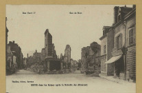 REIMS. Reims dans les ruines après la retraite des Allemands; - rue Henri IV et rue de Mars.
ÉpernayThuillier.Sans date