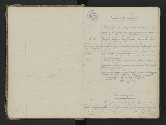 Délibérations municipales.