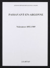 Passavant-en-Argonne. Naissances 1892-1909