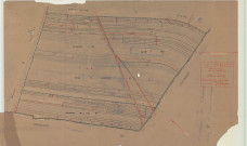 Cheniers (51146). Section F échelle 1/2500, plan mis à jour pour 1933, plan non régulier (calque)