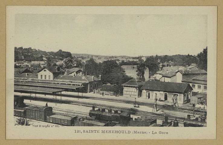 SAINTE-MENEHOULD. 121-La Gare.
(69 - Lyonimp. B. et G.).Sans date