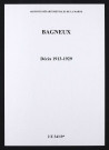 Bagneux. Décès 1913-1929